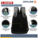 Zipline Casual backpack School bags for boys & Girls |35L Water Resistant backpack bags for women|Stylish,Lightweight,Durable|College bag for boys