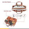 Zipline Laptop bags for men office use | Synthetic Leather Laptop Bag for Man Women, 15.6" Compatible Laptop, Macbook, Macbook Pro Messenger Bags for Men & Women (1-Tan Bag)