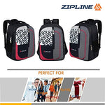 Zipline Casual backpack School bags for boys & Girls |35L Water Resistant backpack bags for women|Stylish,Lightweight,Durable|College bag for boys