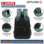 Zipline Casual backpack School bags for boys & Girls |35L Water Resistant backpack bags for women|Stylish,Lightweight,Durable|College bag for boys