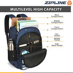 Zipline Casual backpack School bags for boys & Girls |35L Water Resistant backpack bags for women|Stylish,Lightweight,Durable|College bag for boys