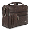 Zipline Laptop bags for men office use | Faux Leather SMALL laptop bag for Man - Fits 13 inch Laptop/Macbook/Macbook Pro/Tablet Messenger Bags For Mens (1-Brown Bag)