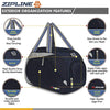 Zipline Men's and Women's Polyester Water Resistant Duffle Bag , 40L (Blue)