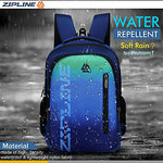 Zipline Casual backpack School bags for boys & Girls |35L Water Resistant backpack bags for women|Stylish,Lightweight,Durable|College bag for boys