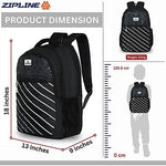 Zipline Casual backpack School bags for boys & Girls |35L Water Resistant backpack bags for women|Stylish,Lightweight,Durable|College bag for boys