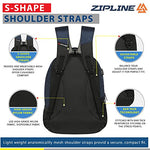 Zipline 35 Ltr, 19 inch Grey Laptop Backpack for Men & Women college girls boys fits 15.6 inch laptop macbook pro/tablet polyester Airline carry-on size