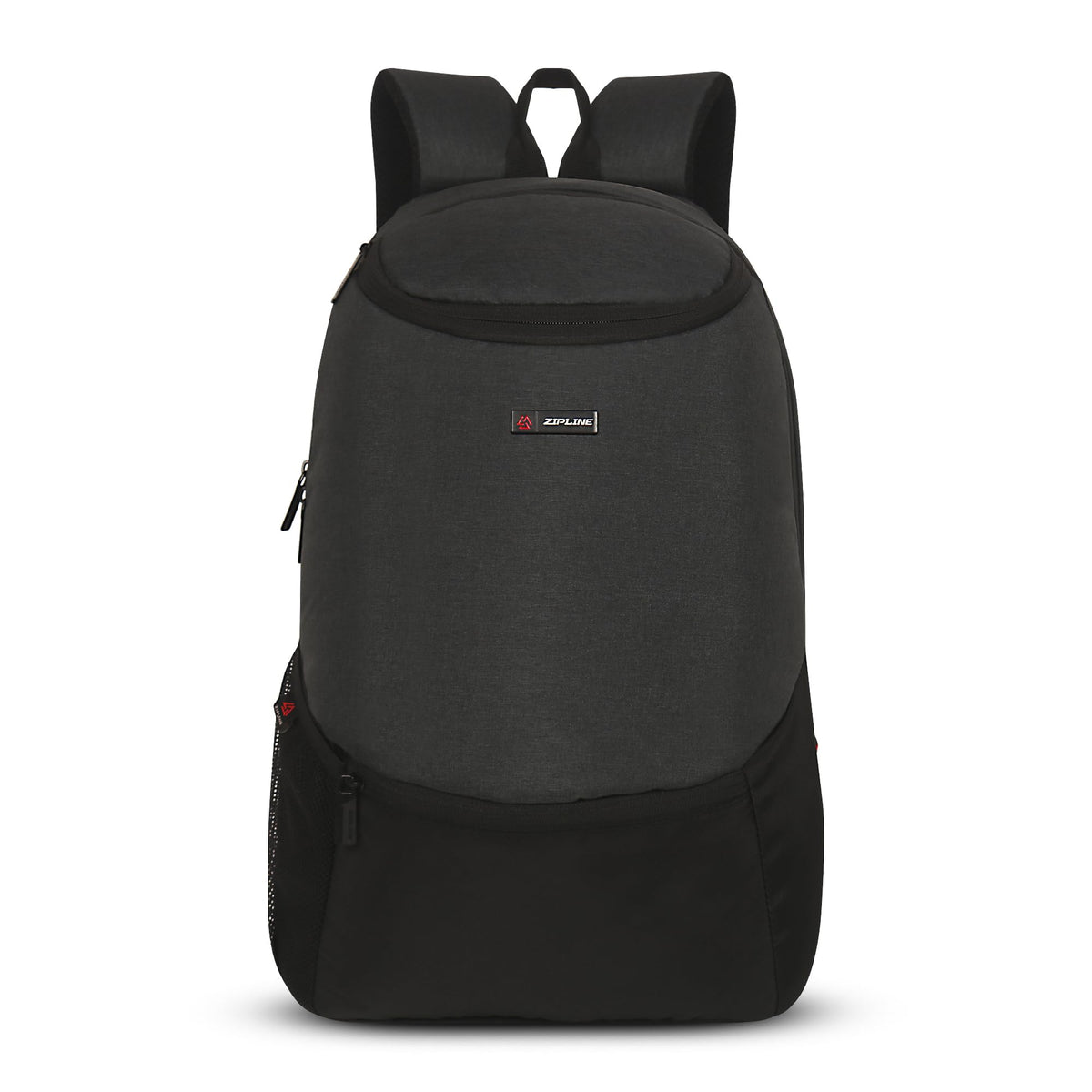 Zipline Backpack Bag for Men Women 24L Casual Laptop Bag 15.6 inch Office Bag for Men Water Resistant Sleek Smart Bag for Boys (Black) - Black