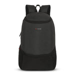 Zipline Backpack Bag for Men Women 24L Casual Laptop Bag 15.6 inch Office Bag for Men Water Resistant Sleek Smart Bag for Boys (Black) - Black