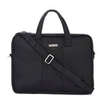 Zipline Faux Leather Laptop Bag for Men - Fits 14/15/15.6 inch Laptop/Tablet Messenger Office Bags for Men (Black) - Black
