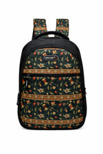 Zipline Casual backpack School bag for boys & Girls |35L Water Resistant backpack bags for women|Stylish,Lightweight,Durable|College bag for girls & boys (Black Bag) - Black