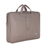Zipline Office Faux Leather laptop bag for Men - Fits 14/15/15.6 inch Tablet/Laptop Messenger Bags For Mens - Brown