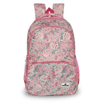 Zipline Casual School bag for girls,Dark Blue|34L Water Resistant Backpack for women|Stylish,Lightweight,Durable|College Bag For Women .(Medium Size) - Pink