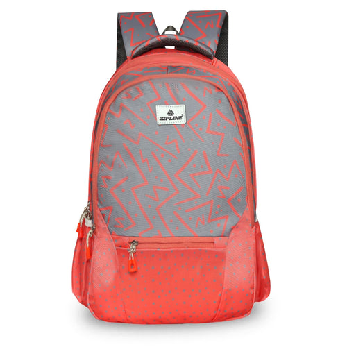 Zipline Casual School bag for girls,Blue+Pink|30L Water Resistant Backpack for women|Stylish,Lightweight,Durable|College Bag For Women .(Medium Size)