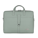 Zipline Office Faux Leather laptop bag for Men - Fits 14/15/15.6 inch Tablet/Laptop Messenger Bags For Mens - Green