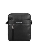 Zipline Side Sling Crossbody Travel Office Business Messenger Shoulder Bag for Men and Women - Black_Keto