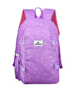 Zipline Casual Small School Bag for Girls,Black|18L Water Resistant Backpack for Women|Stylish,Lightweight,Durable|College Bag for Women Office,(Small Size) - Purple