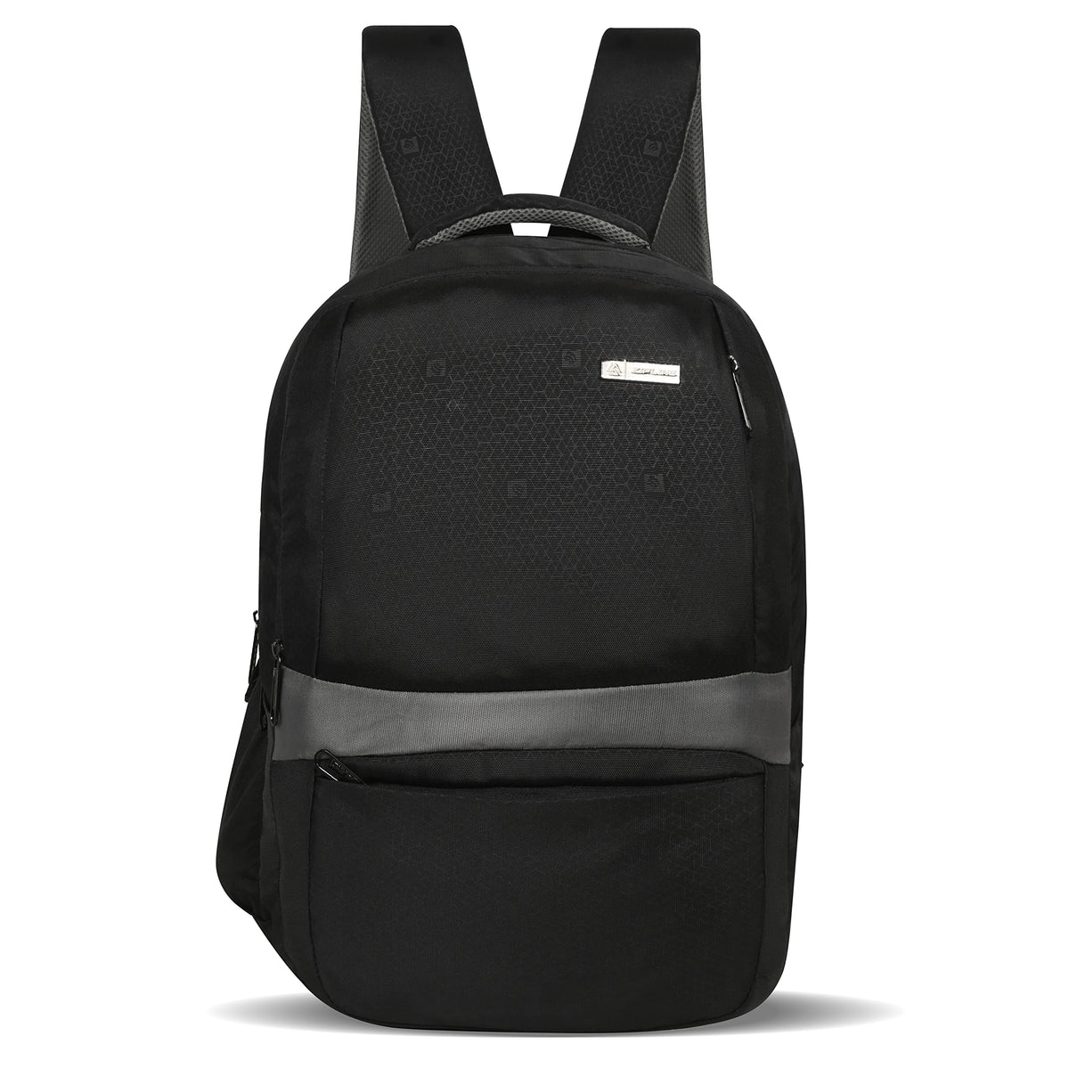 ZIPLINE Polyester 36Ltr Laptop Bags Backpack for Men and Women College Girls Boys fits 15.6 inch Laptop (Black) - Black