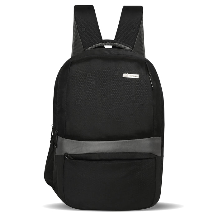 ZIPLINE Polyester 36Ltr Laptop Bags Backpack for Men and Women College Girls Boys fits 15.6 inch Laptop (Black) - Black
