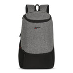Zipline Backpack Bag for Men Women 24L Casual Laptop Bag 15.6 inch Office Bag for Men Water Resistant Sleek Smart Bag for Boys (Black) - Grey