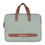 Zipline Office Casual Faux Leather Laptop Handbags for Women - Fits 13/13.5/14 inch Laptop/Tablet Office Bags for Women - Pista Green