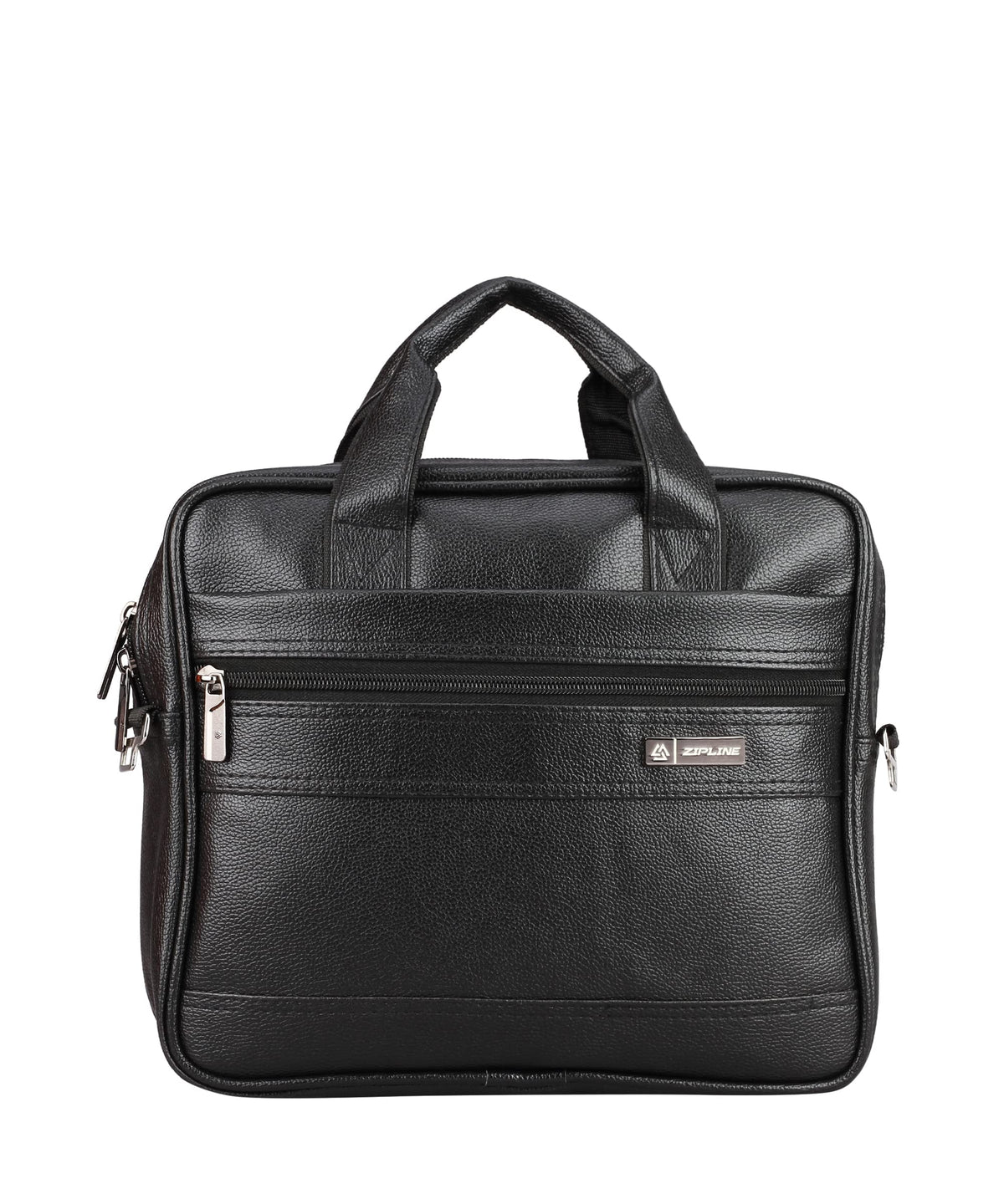 Zipline Office Laptop Executive Formal 10 inch Laptop Or Tab compatible Messenger Bag for Men & Women - Black