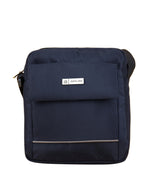 Zipline Sling Crossbody Travel Office Business Messenger One Side Shoulder Bag for Men and Women. - Blue