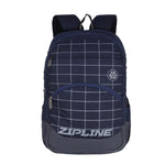 ZIPLINE Polyester 33Ltr Laptop Bags Backpack for Men and Women College Girls Boys fits 15.6 inch Laptop (Black) - Navy Blue