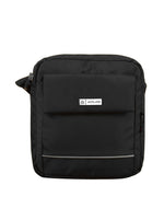 Zipline Sling Crossbody Travel Office Business Messenger One Side Shoulder Bag for Men and Women. - Black