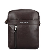 Zipline Side Sling Crossbody Travel Office Business Messenger Shoulder Bag for Men and Women - Brown_Keto