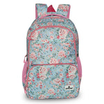 Zipline Casual School bag for girls,Dark Blue|34L Water Resistant Backpack for women|Stylish,Lightweight,Durable|College Bag For Women .(Medium Size) - Light Blue