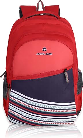 Zipline Polyester 36L School Backpack for Unisex - Blue