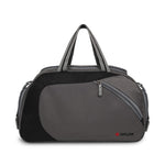 Zipline 40L Water Resistant Gym/Trekking/Travel/Sports Duffel/Duffle Bag For Men & Women (Black, Polyester) - Grey+Black
