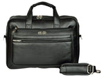 Zipline Laptop bags for men office use | Faux Leather Laptop Bag for Man - Fits 14/15/15.6 inch Laptop/Macbook/Macbook Pro/Tablet Messenger Bags for Mens - Black