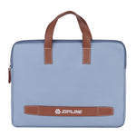 Zipline Office Casual Faux Leather Laptop Handbags for Women - Fits 13/13.5/14 inch Laptop/Tablet Office Bags for Women - Sku Blue
