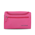 Travel Bag -Toiletry Organizer Hanging Dopp Kit for Men, Cosmetics Pouch for Women (Black) - Pink