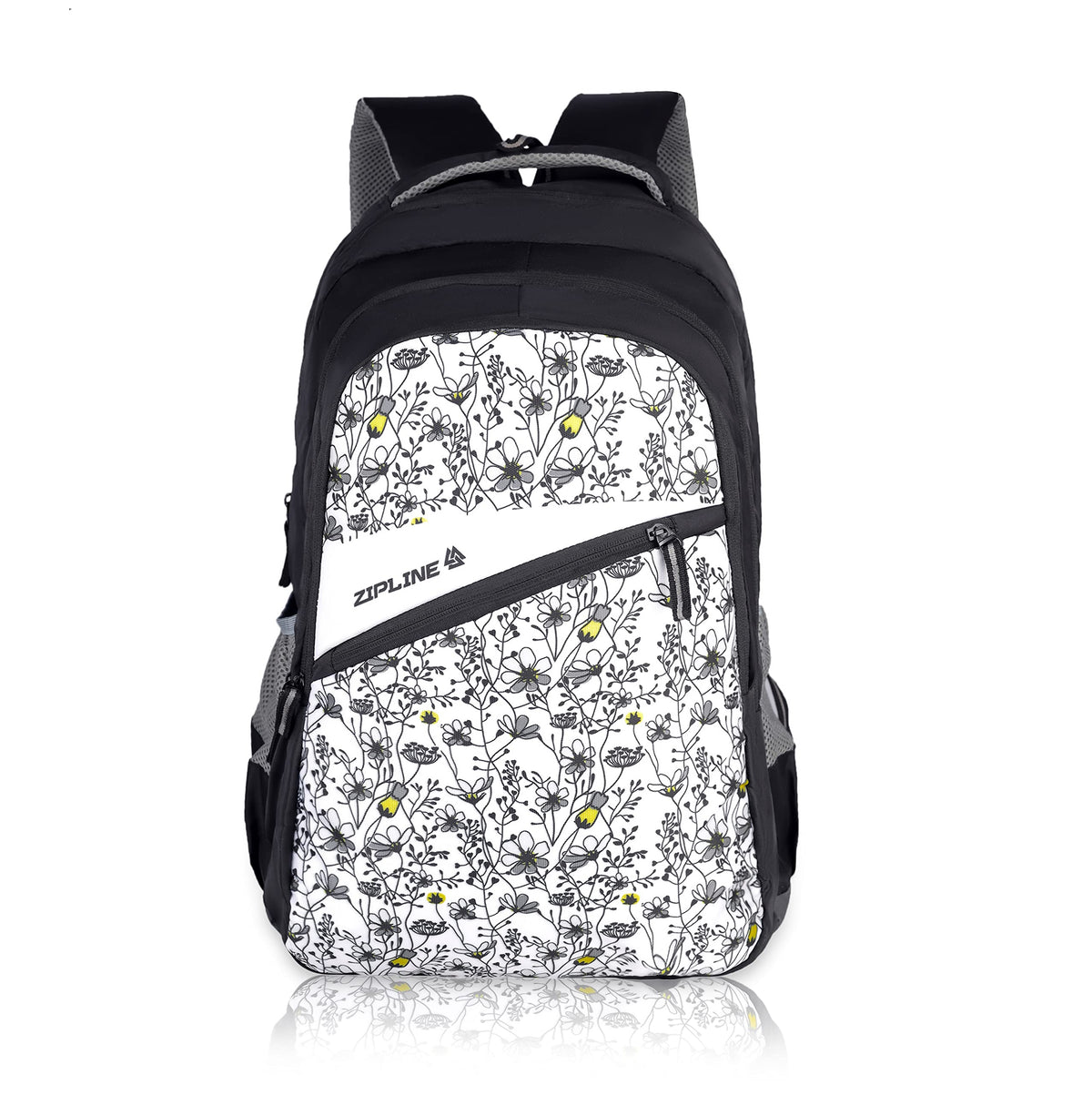 Zipline Stylish Casual 36L Standard Backpack School College Bag For Men Women Boys & Girls - Black