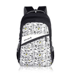 Zipline Stylish Casual 36L Standard Backpack School College Bag For Men Women Boys & Girls - Black