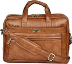 Zipline Faux Leather 15.6" Laptop Messenger Bag for Men