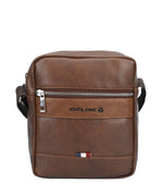 Zipline Side Sling Crossbody Travel Office Business Messenger Shoulder Bag for Men and Women - Tan_Neno