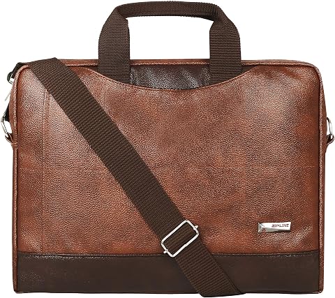 Zipline Synthetic Leather Laptop Messenger Bag
