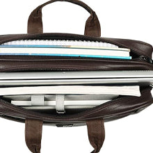 Zipline Laptop bags for men office use | Faux Leather Laptop Bag for Man - Fits 14/15/15.6 inch Laptop/Macbook/Macbook Pro/Tablet Messenger Bags for Mens (1-Brown Bag)