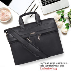 Zipline Office Synthetic Leather laptop bag for Men women, 15.6" compatible laptop Messenger Bags for Men & Women (1-Brown Bag)
