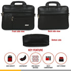Zipline Laptop bags for men office use | Faux Leather SMALL laptop bag for Man - Fits 13 inch Laptop/Macbook/Macbook Pro/Tablet Messenger Bags For Mens (1-Brown Bag)