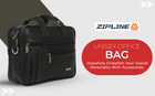 Zipline Laptop bags for men office use | Faux Leather SMALL laptop bag for Man - Fits 13 inch Laptop/Macbook/Macbook Pro/Tablet Messenger Bags For Mens (1-Brown Bag)