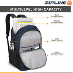 Zipline 35 Ltr, 19 inch Grey Laptop Backpack for Men & Women college girls boys fits 15.6 inch laptop macbook pro/tablet polyester Airline carry-on size (Copy)