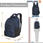 Zipline 35 Ltr, 19 inch Grey Laptop Backpack for Men & Women college girls boys fits 15.6 inch laptop macbook pro/tablet polyester Airline carry-on size (Copy)