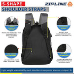 Zipline 35 Ltr, 19 inch Grey Laptop Backpack for Men & Women college girls boys fits 15.6 inch laptop macbook pro/tablet polyester Airline carry-on size (Copy)