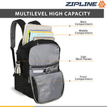 Zipline 35 Ltr, 19 inch Grey Laptop Backpack for Men & Women college girls boys fits 15.6 inch laptop macbook pro/tablet polyester Airline carry-on size (Copy) (Copy)