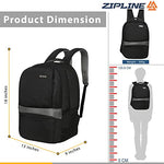Zipline 35 Ltr, 19 inch Grey Laptop Backpack for Men & Women college girls boys fits 15.6 inch laptop macbook pro/tablet polyester Airline carry-on size (Copy) (Copy)