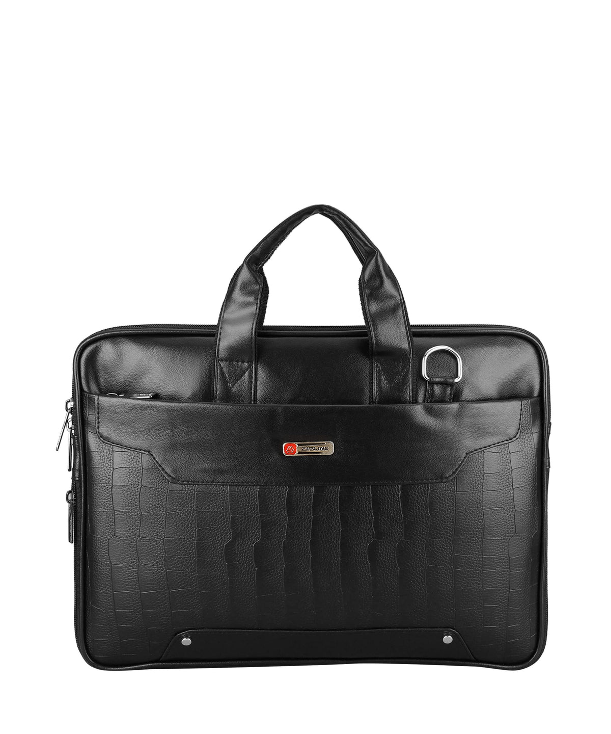 Zipline Office Faux Leather laptop bag for Men - Fits 14/15.6/16 inch Laptop Messenger Bags For Mens (1-Brown Bag)